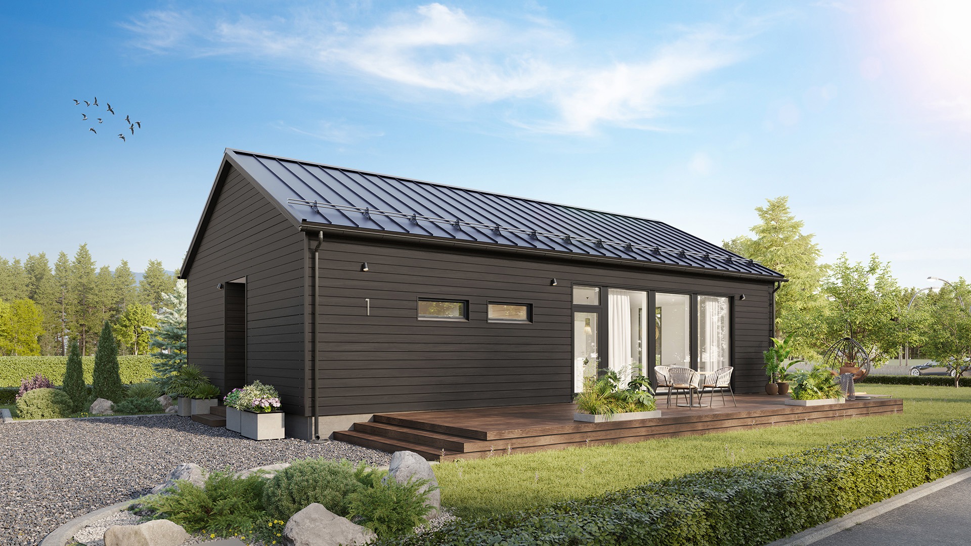 Ulkokuva omakotitalosta