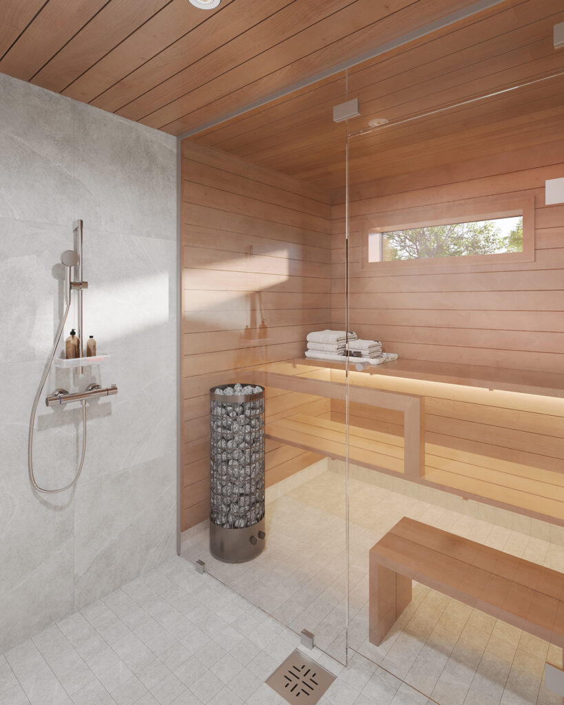 Pesuhuone ja sauna
